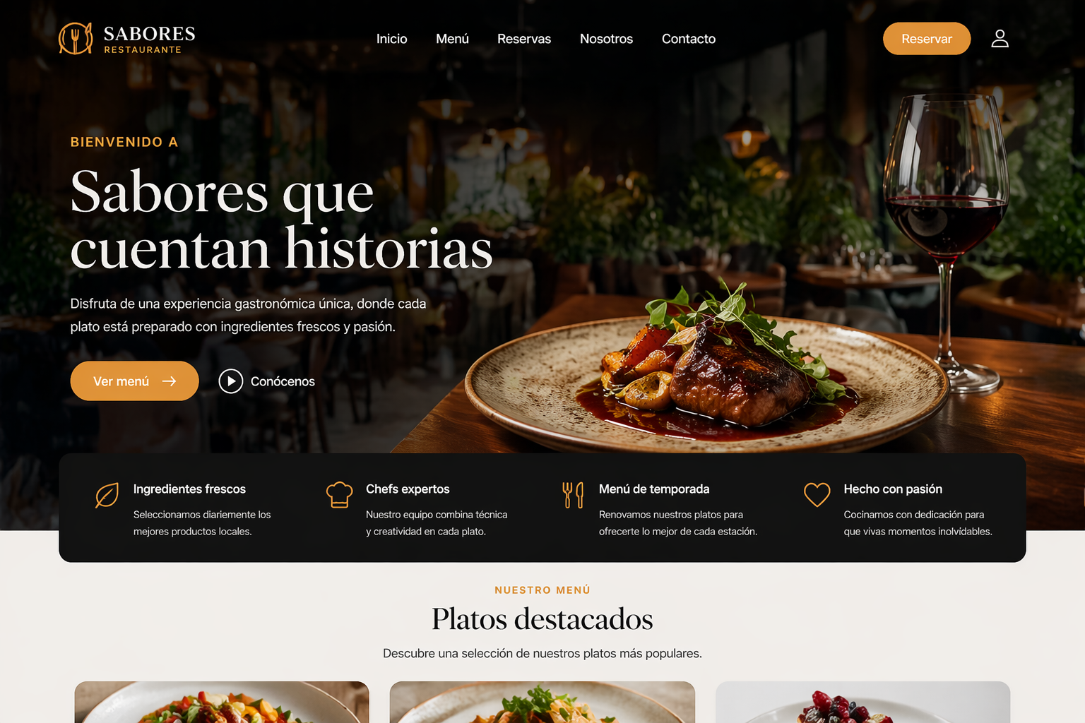 Reservas online para restaurantes · calendario de disponibilidad por turnos